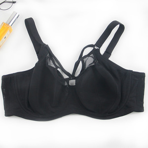 Reggiseni sexy senza ferretto a copertura totale, sottili e traspiranti in pizzo, con spalline larghe regolabili e chiusura posteriore, <span class=keywords><strong>taglie</strong></span> <span class=keywords><strong>forti</strong></span>, intimo confortevole da <span class=keywords><strong>donna</strong></span> - Product Image 6