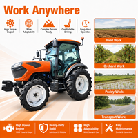 Tractor 4x4 LAWNIO con Personalización Completa, Cabina Opcional y Potente Elevación Hidráulica para Implementos Agrícolas