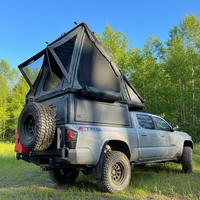 Carpa Moderna para Camionetas, de Fácil Instalación, para 2-3 Personas, Ligera, de Carcasa Rígida, Triangular, de Aluminio Oxford, para las Cuatro Estaciones