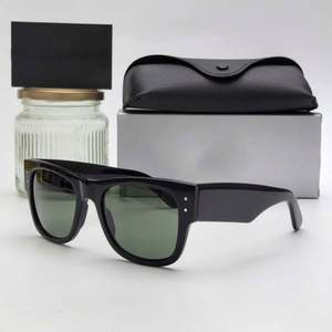 Gafas de Sol de Alta Calidad con Forma Punk, Montura Cuadrada Gruesa de Acetato, Gafas de Sol Polarizadas de Diseño para Mujer y Hombre - Product Image 1