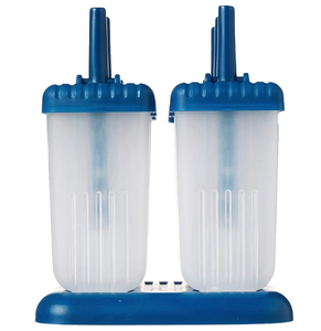 Groovy Popsicle Molds Plastic <strong>Ice</strong> Pops Reusable Sticks Drip-<strong>Guard</strong> Freezer Safe Dishwasher-Safe BPA-Free Blueberry - Product Image 2