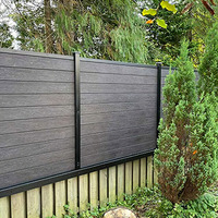 Valla de Madera Plástica WPC con Diseño Moderno para Villas, Hospitales y Hoteles, Ecológica, Ignífuga, Impermeable y Resistente a la Humedad, para Pasillos y Parques