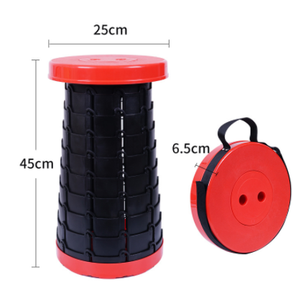 Tabouret télescopique pliable en plastique, pour Camping, personnalisé, arc-en-ciel, rétractable, Portable - Product Image 2
