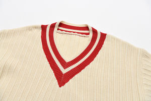 Stile coreano stile Casual Pullover manica lunga con scollo a V <span class=keywords><strong>maglieria</strong></span> per donna Shopping <span class=keywords><strong>Online</strong></span> per maglia Ropa Mujer - Product Image 3