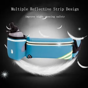 New Design Durable Water Bottle Waist Bag Outdoor Sports Fitness Elastic Fanny Pack Running <b>Belt</b> - Product Image 5