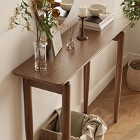 Table console fine en bois de noyer pour entrée et salon, meubles de salon (39,4'') XGZ002