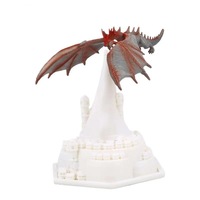 Lampe de nuit LED imprimée en 3D Dragon cracheur de feu Lampe fusée créative ABS pour décoration de chambre tactile Batterie rechargeable 5V