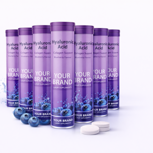 Comprimés effervescents de qualité supérieure OEM – Antioxydant avancé et soutien quotidien pour le bien-être, saveur myrtille, paquet de 20 comprimés - Product Image 3