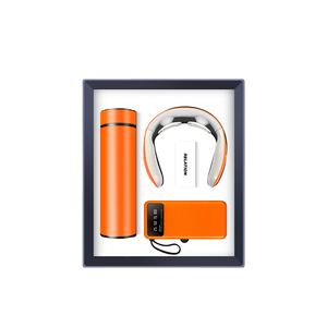 Set Regalo Aziendale di Lusso Economico <span class=keywords><strong>Zheng</strong></span> <span class=keywords><strong>Yang</strong></span> 3 in 1: Thermos in Acciaio Inox, Massaggiatore per Collo P3, Power Bank e Supporto per Telefono - Product Image 3