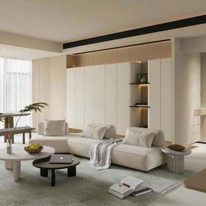 Muebles de Madera de Estilo Moderno y Minimalista Personalizados, Armarios de Almacenamiento, Librerías y Armarios para Hoteles y Salas de Estar - Product Image 1