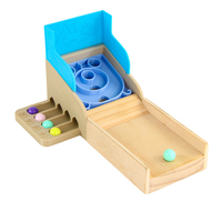Jeu de société pour la maison et les fêtes, table de flipper amusante pour la famille et les soirées avec des balles colorées, plateau de jeu en bois durable, machine de flipper