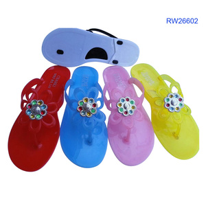 Sandalias de Playa de Verano para Mujer, Personalizadas al por Mayor, con Pedrería, Antideslizantes, de PVC, con Cristales - Product Image 4