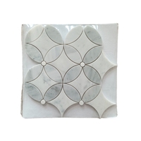 Mosaïque de marbre hexagonale moderne de haute qualité pour mur intérieur, parquet mural personnalisé