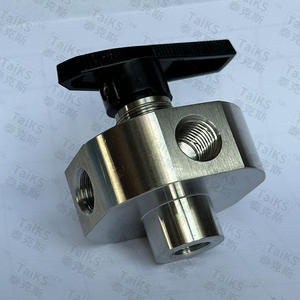 Válvula de Bola Manual de Alta Presión de Acero Inoxidable 304 de Cuatro Vías con Conexión de Rosca Interna y Accesorio de Compresión - Product Image 3