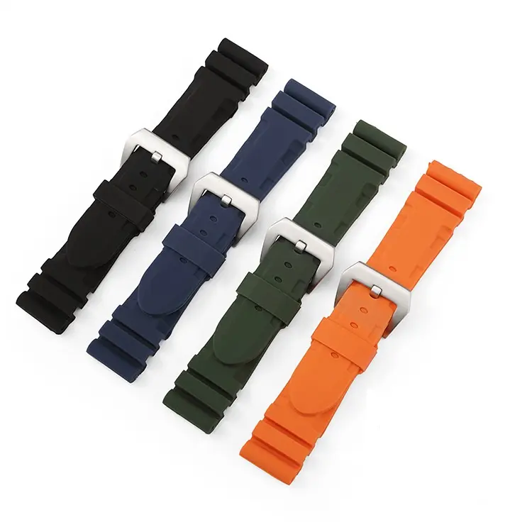 Geek think 22mm 24mm Hochwertiges Gummi armband für Panerai für Panerai Silikon armbänder