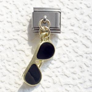 Pulsera Colgante Serie Aviones Italianos Bohemio de Acero Inoxidable y Titanio con Diamantes - Nuevo Modelo de Cadena Personalizable - Product Image 3