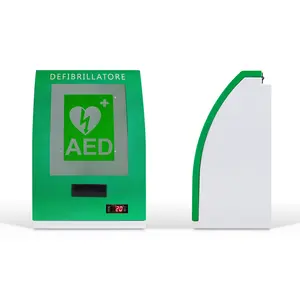 Phổ biến tường tủ thuốc hộp sơ cứu cho AED Máy khử rung AED ngoài trời Tủ sơ cứu AED hộp kim loại