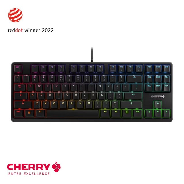 New Popular Custom Gaming Keyboard With Mx Switches CHERRY G80-3000N Rgb Tkl Wired Gaming Light Up Computer Keyboard