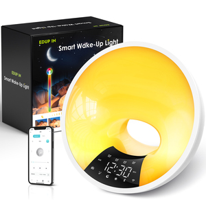 EDUP nóng bán thông minh thức dậy Đồng hồ điện tử đồng hồ thức dậy ánh sáng tự nhiên mặt trời mọc Đồng hồ báo thức đài phát thanh - Product Image 3