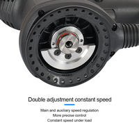 Lijadora Orbital Aleatoria Eléctrica Industrial de 400W y 6 Pulgadas con Velocidad Variable, Almohadilla de Gancho y Bucle, Óxido de Aluminio Cerámico, 220V, Sin Polvo