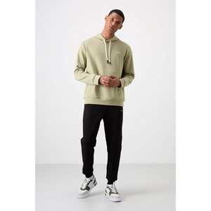 Ensemble de survêtement pour homme Cagla, vert clair et noir, en coton, coupe confortable, manches longues, taille adulte - Product Image 5