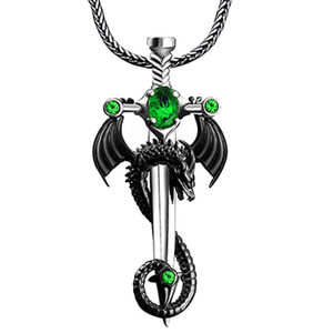 Collana da <span class=keywords><strong>uomo</strong></span> con ciondolo a forma di <span class=keywords><strong>spada</strong></span> antica europea e americana catena di maglione con collana popolare hip hop - Product Image 3