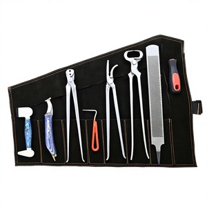 Juego de 7 herramientas profesionales para el cuidado de pezuñas de caballo: escofina, cuchillo para pezuñas, pulidor, alicates para clavos, kit de alicates de 15 pulgadas - Product Image 1