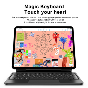 Clavier magique sans fil standard personnalisé pour <span class=keywords><strong>iPad</strong></span> <span class=keywords><strong>Air</strong></span> 4/5/6/7, modè<span class=keywords><strong>les</strong></span> 10,9/11 pouces, équipé d'un rétroéclairage et d'un écran numérique - Product Image 4