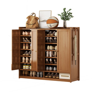 <span class=keywords><strong>Meuble</strong></span> <span class=keywords><strong>à</strong></span> <span class=keywords><strong>Chaussures</strong></span> Haut et Convertible en Bambou Moderne avec Plusieurs Niveaux, Étagère Verticale d'Entrée pour la Maison, <span class=keywords><strong>Meuble</strong></span> de Rangement - Product Image 5