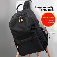 Sac à dos pour ordinateur portable de grande capacité, simple et décontracté, pour hommes, pour les voyages d'affaires