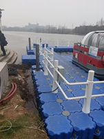 Plateforme flottante marine en HDPE, quai modulaire industriel robuste, cubes gonflables pour jet ski, ponton de marina pour bateaux en PVC