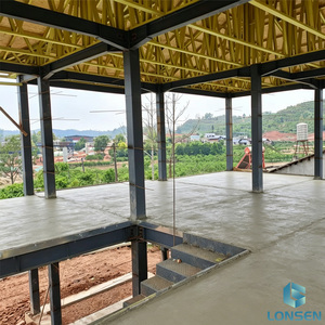 Villa de estructura de acero de varios pisos con buen aislamiento acústico, casa prefabricada de acero para la vida familiar en grandes hogares. - Product Image 2
