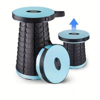 Tabourets pliants télescopiques portables, sièges pour files d'attente en métro et bancs de camping/pêche en plein air