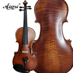 Pabrik Grosir Harga Biola Profesional Handmade Stradivari Biola Siswa Senar Instrumen Biola Maple Api Bagus