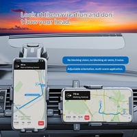 Nouveau support de téléphone de voiture K04, design à ventouse adhésive, pliable, rotatif, résistant à la chaleur, pour console centrale et tableau de bord