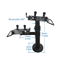 Support universel réglable à 360 degrés en acier au carbone et silicone INTOPVA pour terminaux de paiement par carte de crédit et machines TPV, prend en charge 2 TPV
