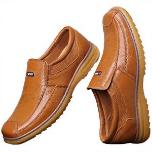 Mocasines Casuales para Hombre, Transpirables y Ligeros, con Parte Superior de Cuero Vacuno, Suela de TPR, Forro de Malla, Antideslizantes y Absorbentes del Sudor - Product Image 2