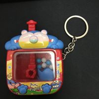Porte-clés lumineux en plastique, mini-jouets amusants en PVC en forme d'animaux de dessin animé pour machine à griffes, cadeau d'anniversaire pour enfants, vente en gros, personnalisable, léger