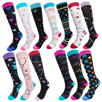 Chaussettes de compression montantes pour femmes et hommes, grandes tailles, pour mollets larges, 20-30 mmHg, avec logo sur le bas du mollet, pour la grossesse et les voyages, collection automne