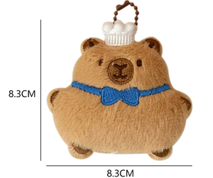 Gantungan Kunci Boneka Kapibara Lucu-Kawaii Foodie dari Katun untuk Dekorasi Tas - Product Image 5