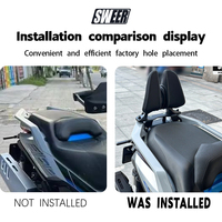SWEER Kit de modernisation et de remontage pour support lombaire arrière de voiture Zontes 368G en PU et aluminium