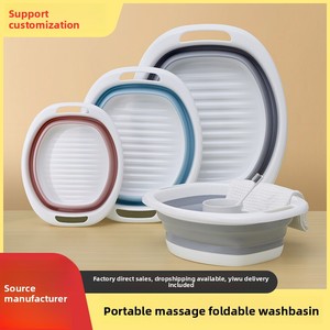 Lavabo Plegable de Plástico de Lujo para Dormitorio, Uso Estudiantil, Extra Grande de 32 cm, Lavabo Portátil para Lavar los Pies, para Baño y Cocina - Product Image 5