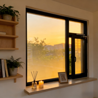 Ventanas Abatibles de Aleación de Aluminio FIDELIS con Doble Vidrio Templado, Diseño Insonorizado, Calificación Energy Star, Estilo Posmoderno