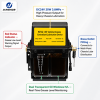 Bomba de Lubricación Centralizada para Chasis de Vehículos, DC24V 25W, Tanque de 3L, 3.8MPa, para Engrasado Automático de Equipo Pesado