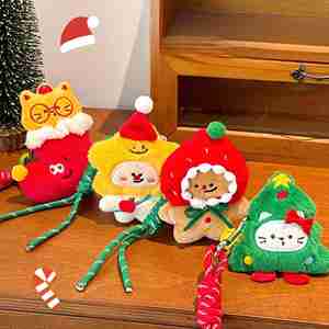 Nuevo Llavero de Peluche Navideño 2026: Adorable Colgante Festivo de Papá Noel, Reno y Muñeco de Nieve para Mochilas de Niñas y Adolescentes - Product Image 3