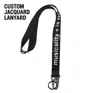 Personalized Music Festival Jacquard Lanyard Durable Polyester Lanyard for Band Merch Mass Production Custom Lanyards - Product Image 1