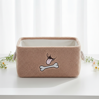 Panier de rangement pour enfants en tissu de coton doux moderne, bac rectangulaire coloré, organisateur de jouets, livres, peluches, sûr, écologique, durable