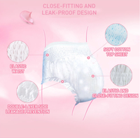 Coussinets hygiéniques pour femmes OEM à débit lourd pour l'hygiène coréenne pour les femmes pantalons menstruels jetables pour femmes culotte périodique à usage unique