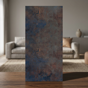 Letis Brown Stone 600x1200mm Marble Look Glossy Porcelain Floor And <b>Wall</b> Tiles - Product Image 2