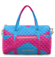 Sac de voyage matelassé Bigender Rainbow, grand sac de week-end portable avec poches zippées, sac de sport pour le travail